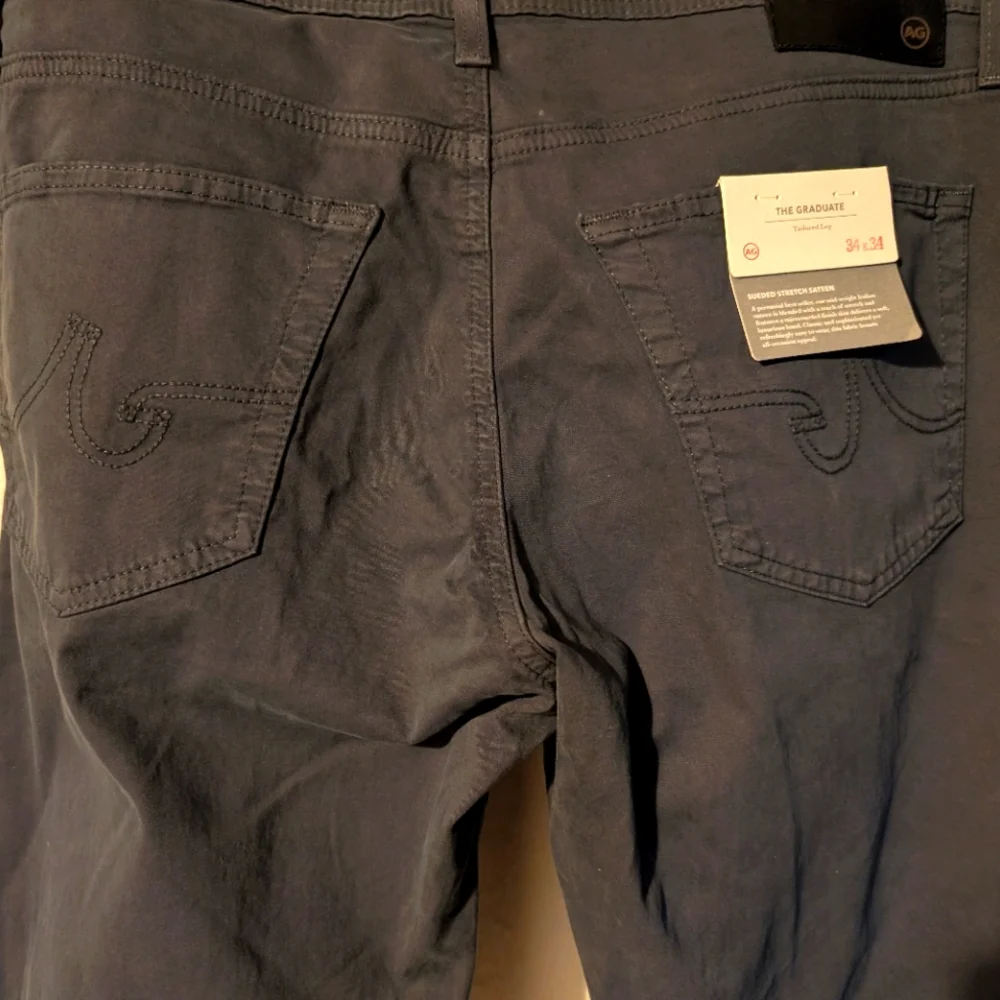 AG Adriano Goldschmied Mens Dark Grey Jeans NWR - Picture 12 of 15